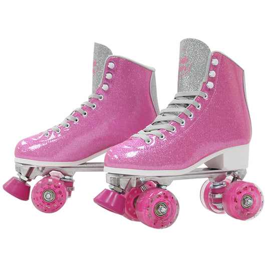 SKATE GEAR Outdoor 83A Wheels Quad Pink Roller Skate